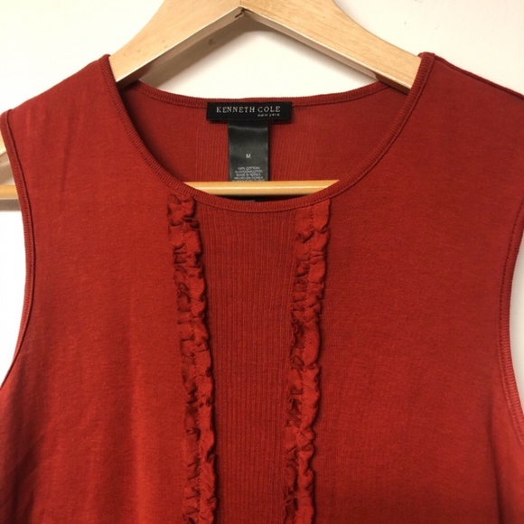 Kenneth Cole New York Burnt Orange Tank Top - Picture 2 of 6